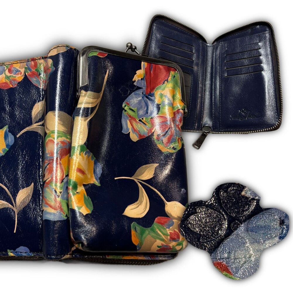 Patricia Nash Floral Zip-Around Bifold Wallet